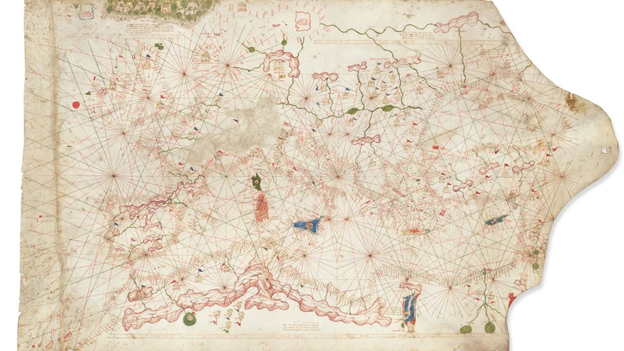 Ναυτικός χάρτης του 14ου αιώνα αποδείχθηκε θησαυρός – Η αξία του αγγίζει τα 7,5 εκατ. δολάρια