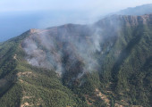 Φωτιά στην Θάσο: Σε περίπου 1.310 στρέμματα περιορίστηκε η καμμένη έκταση
