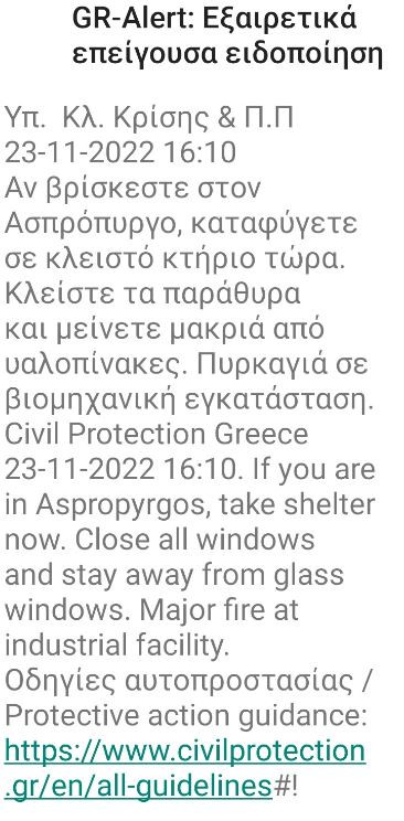 Φωτιά στον Ασπρόπυργο