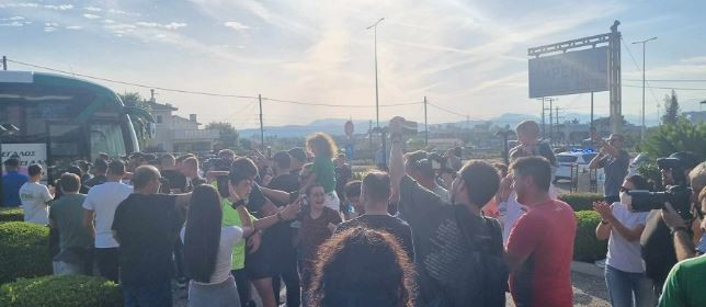 Υποδοχή Παναθηναικού στο Αγρίνιο