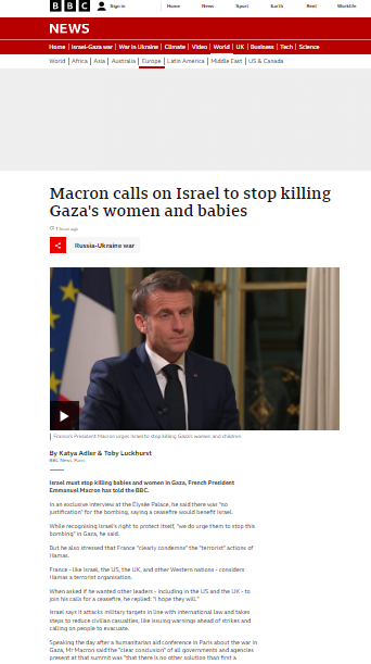 bbc macron