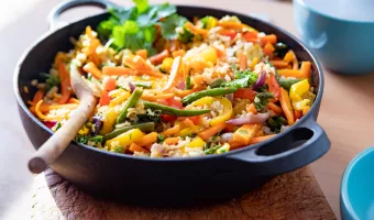 Τηγανητό ρύζι με λαχανικά 