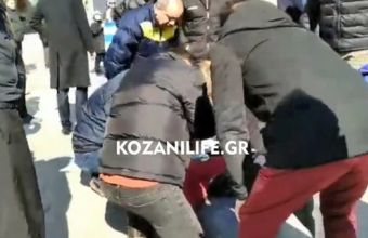 Ξύλο και τραυματισμός διαδηλωτή σε ομιλία Γεροβασίλη στην Κοζάνη