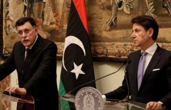 Ολοκληρώθηκε η συνάντηση Κόντε-Σάρατζ για Λιβύη: Στόχος η επίτευξη πολιτικής λύσης