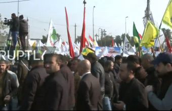 Ιράκ: Χιλιάδες στους δρόμους για την κηδεία Σουλεϊμανί - Ζωντανή εικόνα (vid)