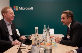  Συνάντηση Μητσοτάκη - προέδρου Microsoft - Στην Ελλάδα μεγάλη επένδυση του κολοσσού;