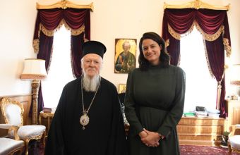 Η Νίκη Κεραμέως συναντήθηκε με τον Πατριάρχη Βαρθολομαίο στο Φανάρι