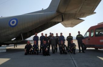 Συνδρομή Ελλάδας σε Βηρυτό: C-130 μεταφέρει 12μελές κλιμάκιο της ΕΜΑΚ και διασωστικό σκύλο (pic+vid)