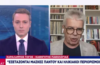 Γώγος σε ΣΚΑΪ: Εξετάζονται μάσκες παντού και ηλικιακοί περιορισμοί