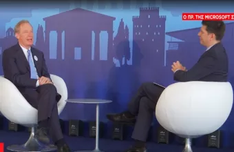 Αποκλειστικό - Ο Πρόεδρος της Microsoft Μπραντ Σμίθ στον ΣΚΑΪ: Γιατί επιλέξαμε την Ελλάδα!