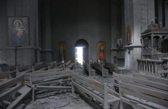 Ναγκόρνο Καραμπάχ: Καταστροφές σε ιστορική αρμενική εκκλησία (pics)
