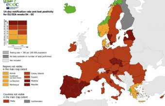 ECDC: «Κοκκίνισε» η Αττική - Η Ελλάδα μοναδική χώρα της Ν. Ευρώπης με «πράσινη» περιοχή