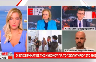 Παγώνη στον ΣΚΑΪ: Θα έχουμε κι άλλες «Μυκόνους» χωρίς αυστηρούς ελέγχους