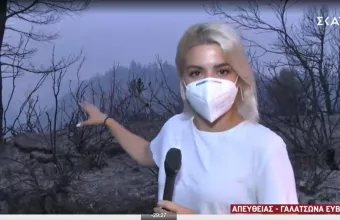 Ολονύχτια μάχη με τις αναζωπυρώσεις στην Εύβοια