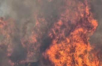 Νέα φωτιά στα Μεσοχώρια Καρύστου στην Εύβοια -Μήνυμα 112 για εκκένωση