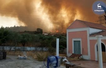 Πυρκαγιές: Mέτωπα σε Ρόδο, Σουφλί, Φάρσαλα - Σε ύφεση η φωτιά στο Αγρίνιο (vids - pics) 