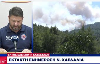 Χαρδαλιάς: 56 ανοικτές πυρκαγιές στη χώρα- Περιμένουμε έως και 6 μποφόρ σε Αττική