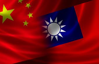 Οι σημαίες Κίνας και Ταϊβάν 