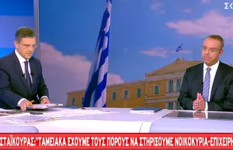 Σταϊκούρας-ΣΚΑΪ: Θα στηρίξουμε νοικοκυριά και επιχειρήσεις –Τι θα γίνει με μειώσεις φόρων και ενέργεια 