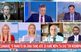 Τζανάκης σε ΣΚΑΪ: Πόρτα-πόρτα εμβολιασμοί για τους 80ρηδες-Προς 4.500 κρούσματα τον Νοέμβριο