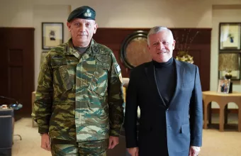 Δεκτός από τον βασιλιά της Ιορδανίας έγινε ο αρχηγός ΓΕΕΘΑ	Κωνσταντίνος Φλώρος