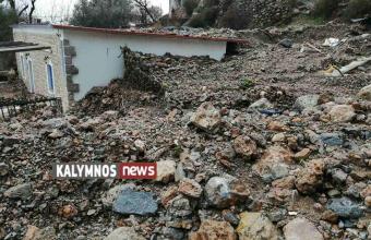 Τεράστιες ζημιές στην Κάλυμνο λόγω κακοκαιρίας- Σε κατάσταση έκτακτης ανάγκης το νησί 