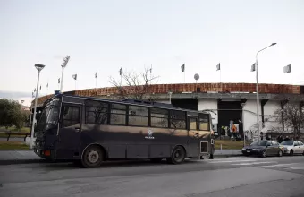 Κράνη, στυλιάρια και αλλά μεταλλικά αντικείμενα εντόπισε η ΕΛ.ΑΣ στο σύνδεσμο του ΠΑΟΚ στο γήπεδο
