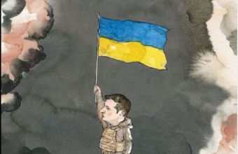 Εξώφυλλο στο New Yorker o Ζελένσκι-Με το βλέμμα στραμμένο στη Δύση κρατώντας σημαία