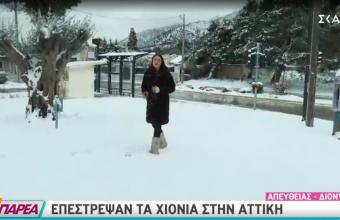 Καιρός: Τσουχτερό κρύο και χιόνια και στην Αττική, πού «το στρώνει» σήμερα – Οι διακοπές στην κυκλοφορία -Δείτε βίντεο