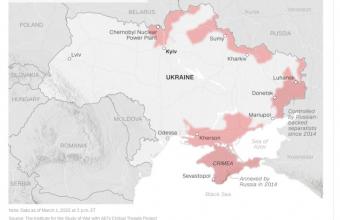 Πόλεμος στην Ουκρανία: Ποια εδάφη έχουν καταλάβει οι Ρώσοι – Ο χάρτης του CNN