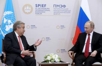 Συνάντηση Πούτιν με τον Γκουτέρες στη Ρωσία την επόμενη εβδομάδα