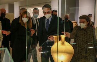 Στο νέο αρχαιολογικό μουσείο Χανίων ο Μητσοτάκης - Δείτε φωτογραφίες