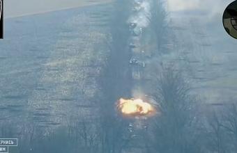 Επίθεση των ουκρανικών δυνάμεων σε ρωσική φάλαγγα με τανκς στο Ντονέτσκ - Δείτε βίντεο