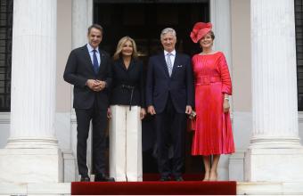 Ο βασιλιάς Φίλιππος και η βασίλισσα Ματθίλδη στο Προεδρικό Μέγαρο και στο Μέγαρο Μαξίμου - Δείτε φωτογραφίες