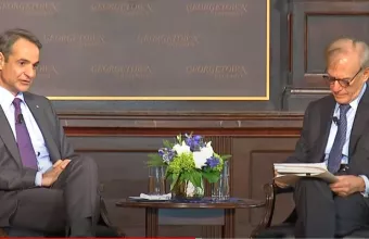Μητσοτάκης στο Georgetown University: Απαράδεκτο μια νατοϊκή  χώρα να παραβιάζει τον εναέριο χώρο μιας συμμάχου