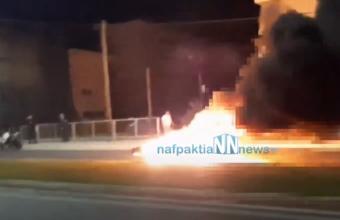 Βίντεο με σοβαρό τροχαίο στην Πάτρα– Στις φλόγες μοτοσικλέτα, σοβαρά τραυματίας ο οδηγός