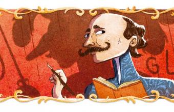 To Google Doodle τιμά τον Γάλλο ποιητή και θεατρικό συγγραφέα Edmond Rostand
