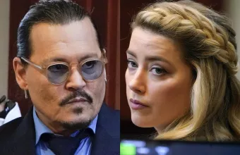 Ο Τζόνι Ντεπ και η Άμπερ Χερντ κατά την δικαστική τους διαμάχη