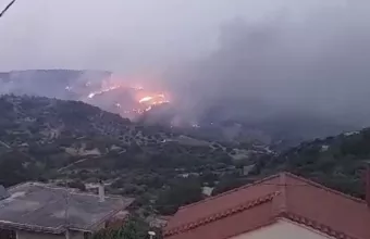 Μεγάλη φωτιά στον Κρεμαστό Εύβοιας