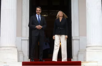 Ο Κυριάκος Μητοτάκης και η σύζυγός του Μαρέβα