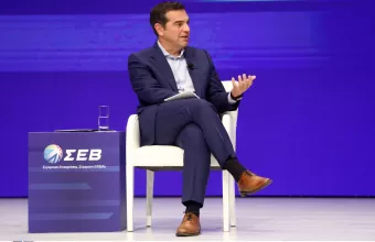O πρόεδρος του ΣΥΡΙΖΑ στη συνέλευση του ΣΕΒ