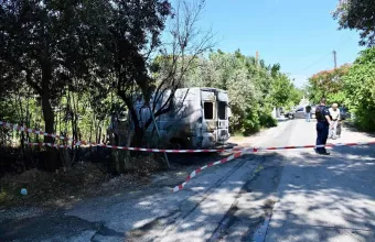 Το βαν των δραστών βρέθηκε καμένο στην Παλλήνη 