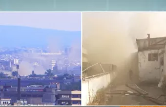 Πυρκαγιά στον Βοτανικό στη δομή φιλοξενίας προσφύγων 