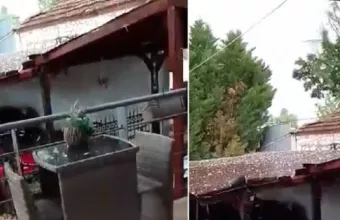 Λάρισα: Ισχυρή χαλαζόπτωση - Καταστροφές στην αγροτική παραγωγή