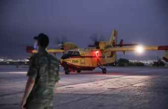 Canadair έτοιμο για απογείωση