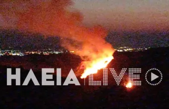 Πύργος Ηλείας: Πυρκαγιά με 2 εστίες στην Κορυφή