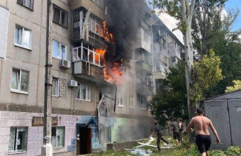 Φωτιά σε κτίριο στο Κραματόρσκ