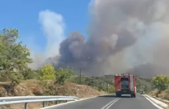 Φωτιά στη Λέσβο