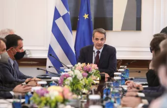 Μητσοτάκης στο Μαξίμου