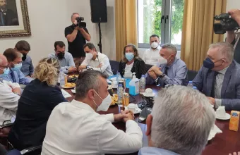 O Θ.Πλεύρης, σε σύσκεψη στο Ηράκλειο